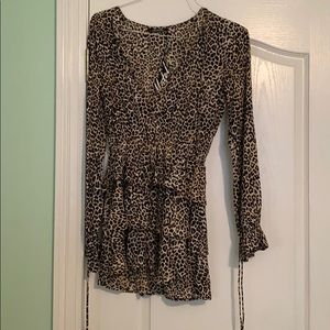 Long sleeve mini dress